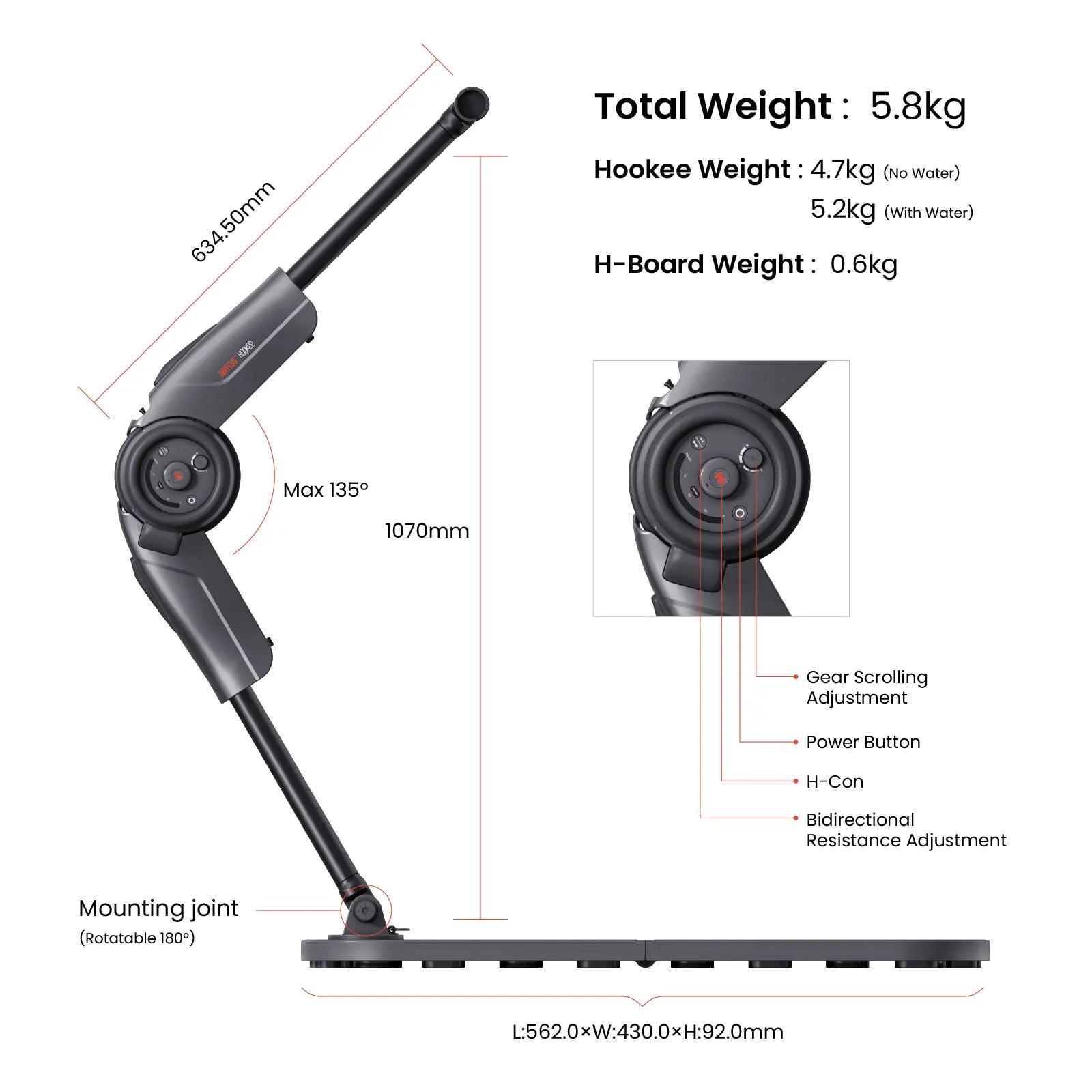 Hookee Specifications